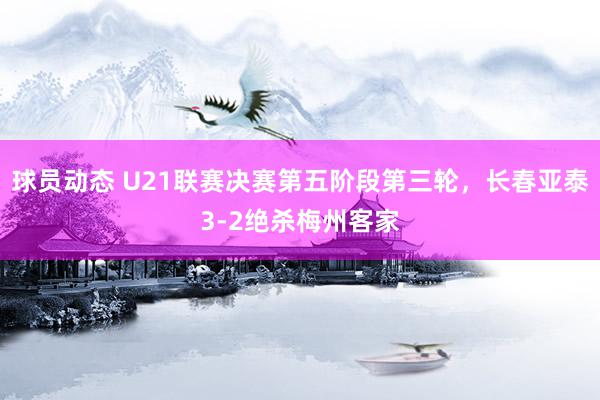 球员动态 U21联赛决赛第五阶段第三轮，长春亚泰3-2绝杀梅州客家