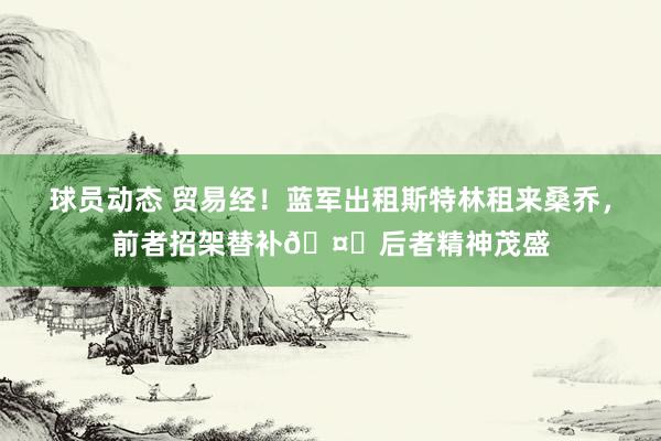 球员动态 贸易经！蓝军出租斯特林租来桑乔，前者招架替补🤔后者精神茂盛